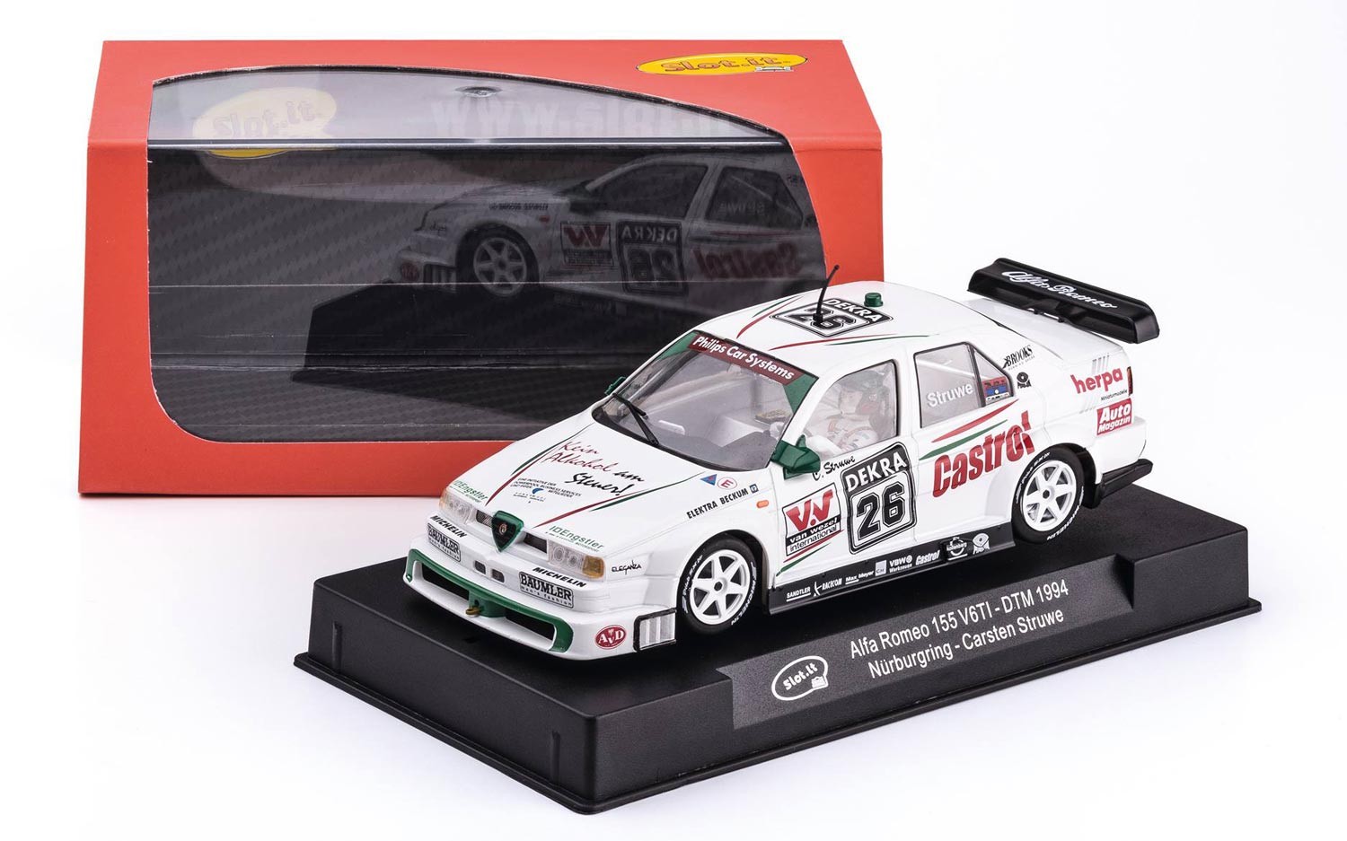 Alfa Romeo 155 V6 TI Number 26 - Nurburgring DTM 1994 - Slot-it