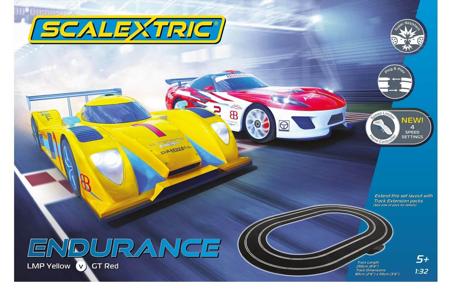 Endurance Set LMP Yellow vs GT Red - Scalextric C1399T