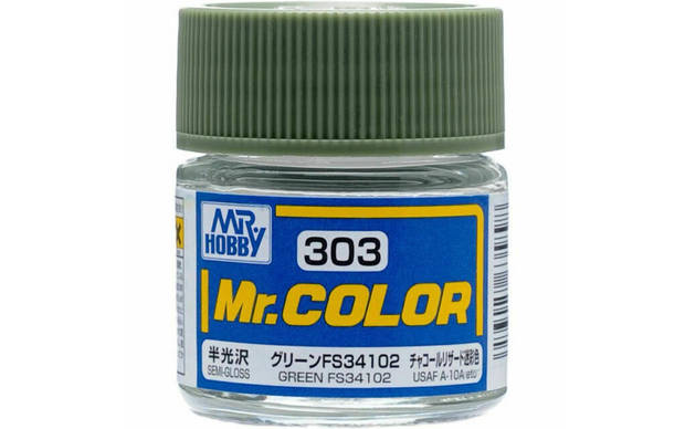 Green FS34102 Semi-Gloss #C303 Acrylic - 10ml Bottle - Mr. Hobby