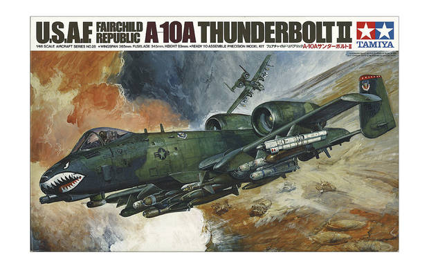 Tamiya 61028 - Maquette Avion A-10A Thunderbolt II USAF - Échelle 1:48 - Neuf