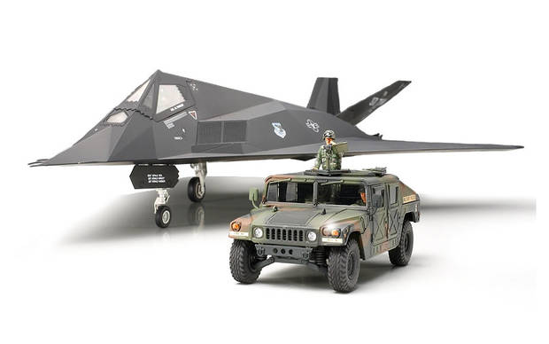 F-117A Nighthawk and U.S. Modern 4x4 Utility Vehicle
