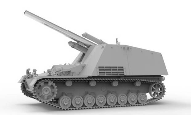 15cm s.FH 18/1 Hummel Sd. Kfz. 165, Early Production - Border BT032 ...