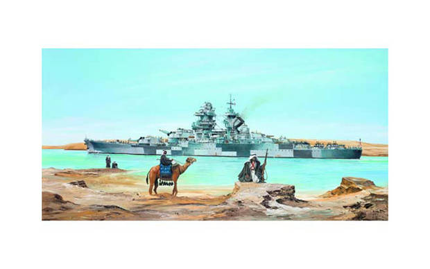 Trumpeter French Battleship Le Richelieu - how to build diorama