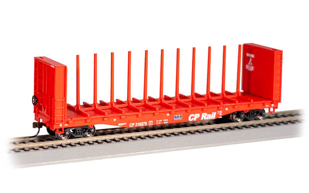 だい　2 Rail Ez Bachmann USA 12904 52' Centre-Beam Flatcar With