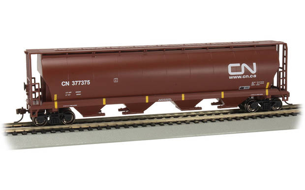 N Scale Bachmann Trains Canadian 4-Bay Cylindrical Grain Hopper CAR SCOULAR #1687 N Scale Bachmann Trains Canadian 4-Bay Cylindrical Grain Hopper CAR SCOULAR #1687