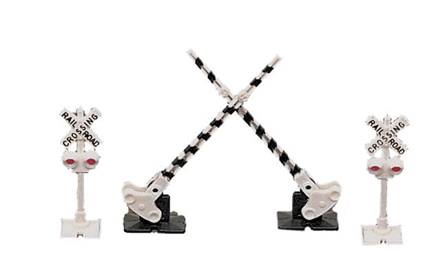 Crossing Signal and Gates - 12 pieces - HO Scale - Bachmann Trains