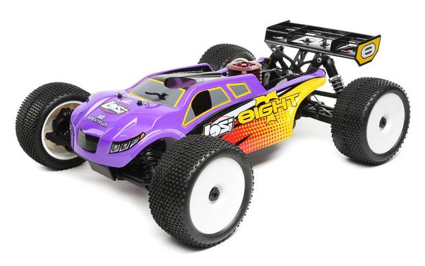 8IGHT-T 4WD Truggy Nitro RTR Purple Yellow - Losi LOS04011