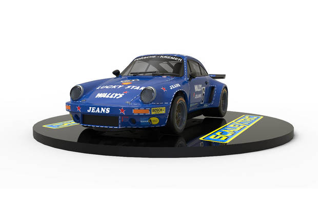 Modellino Slot Car Scalextric PORSCHE 911 CARRERA RSR 3.0 WALLYS JEANS Slot 132