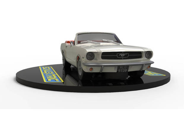 Scalextric C4404 - Ford Mustang James Bond (Goldfinger) - Circuit 1:32 Avec éclairage