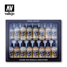 Vallejo Model Air Paint Set - USAF Vietnam War Scheme Colors, 8 Bottles, Tintable