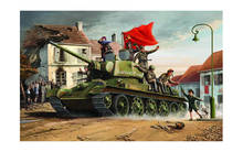 Maquette Tamiya 1:35 – Char Russe T-34/76 1943 – Kit Plastique Avec 3 Figurines – 194 Mm